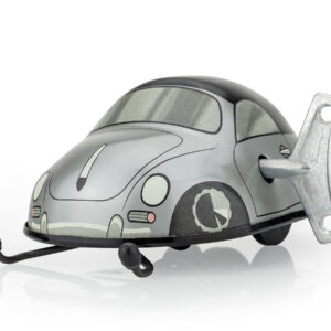 Autíčko na klíček - Porsche 356 cabrio - stříbrné
